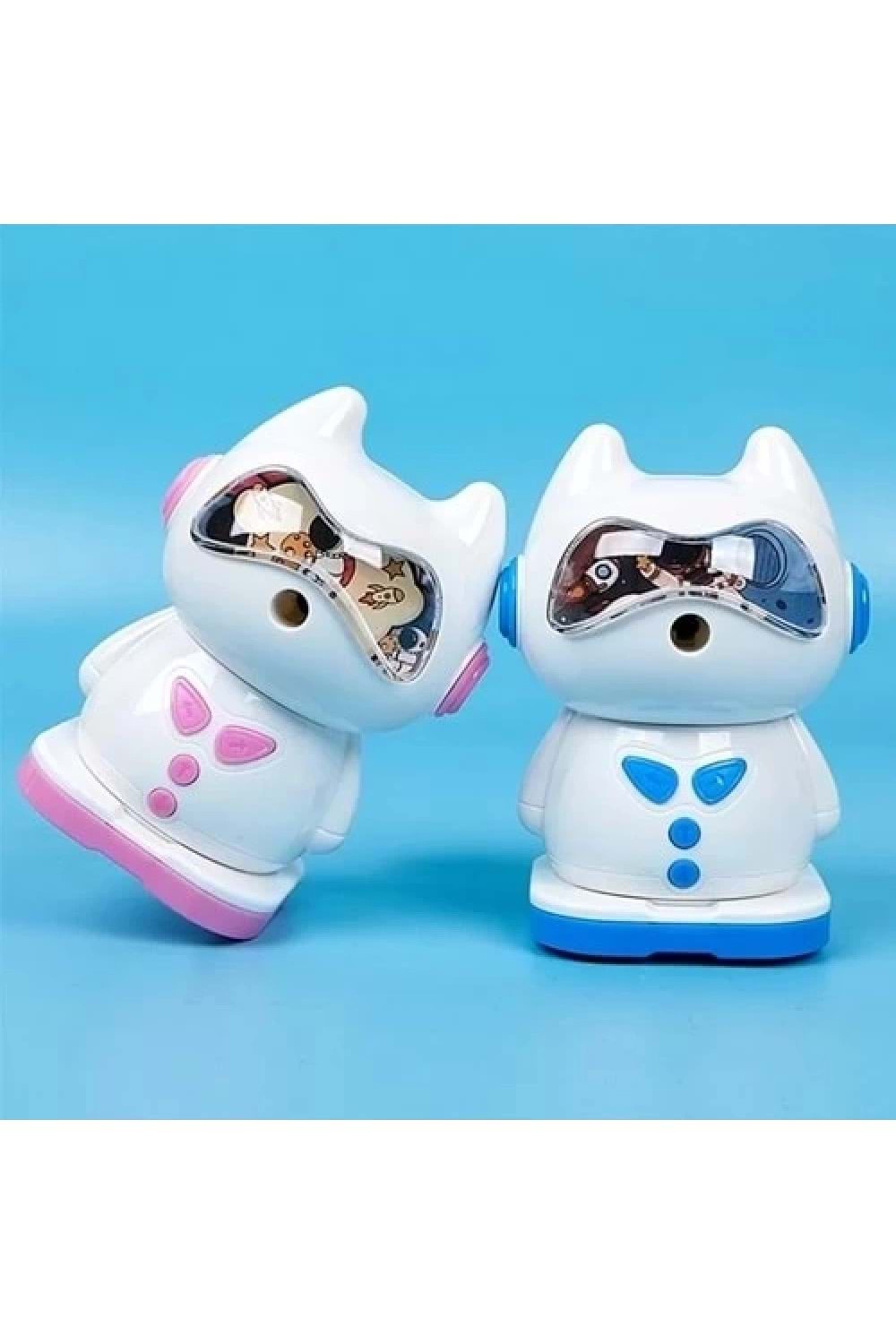 BRONS KOLLU KALEMTRAŞ KEDİ ROBOT BR-5501