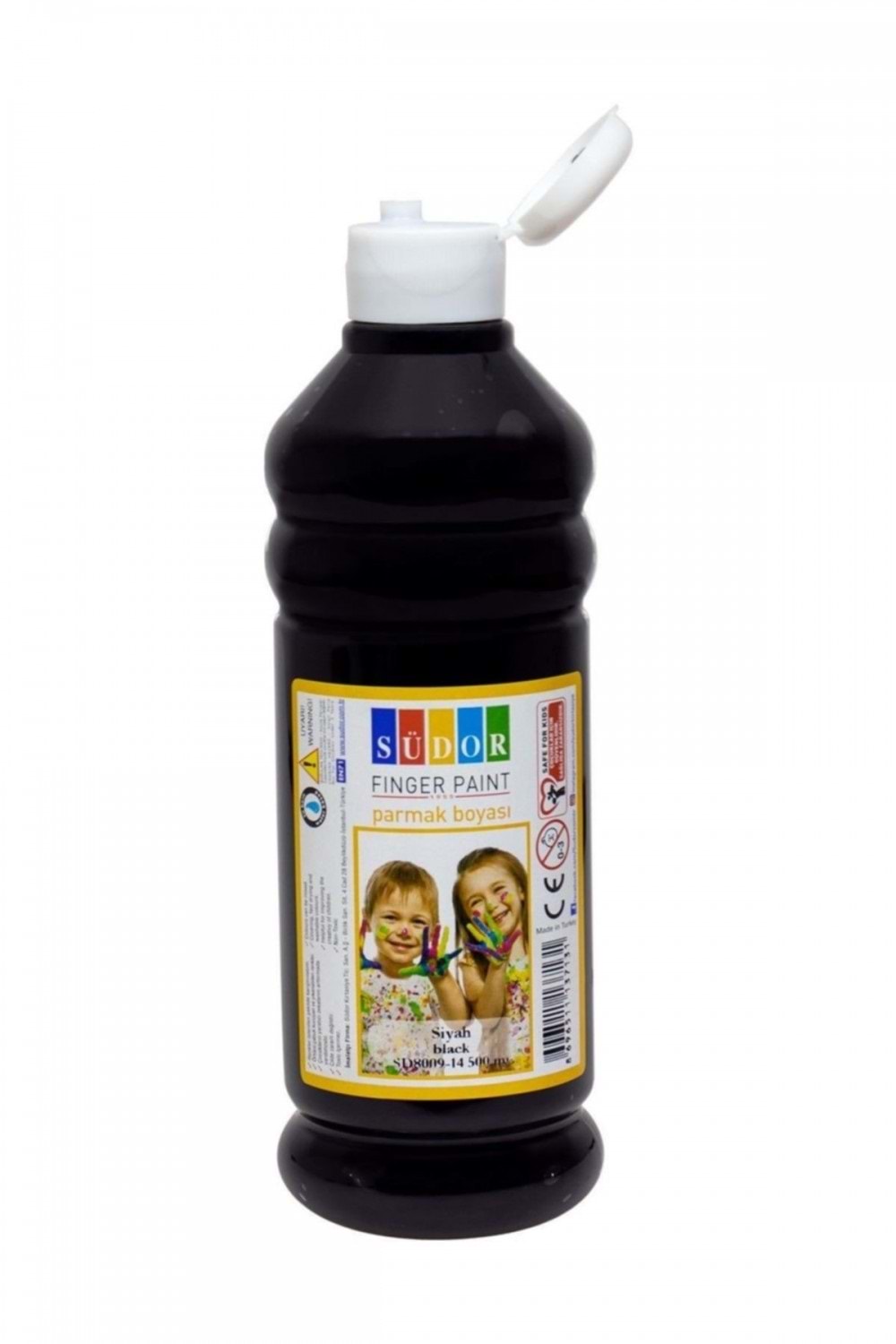 SÜDOR PARMAK BOYASI 500 ML.SİYAH