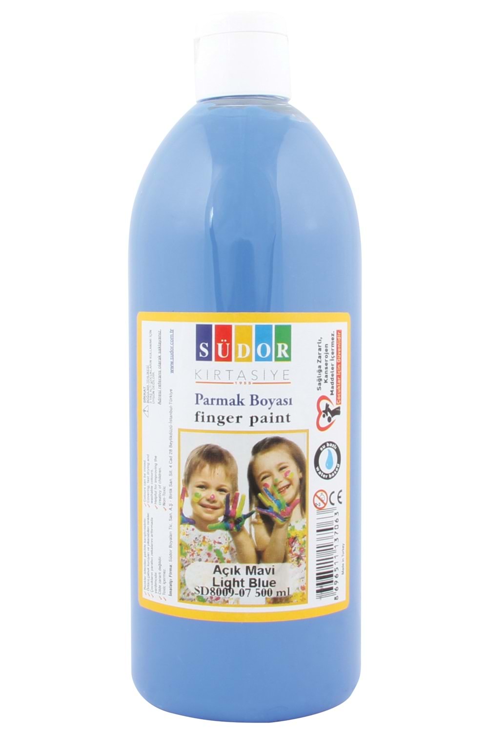 SÜDOR PARMAK BOYASI 500 ML. AÇIK MAVİ
