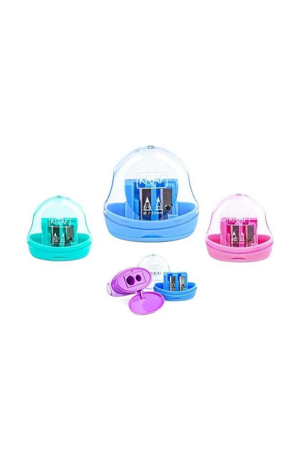 KRAF KALEMTRAŞ ÇİFT BIÇAK HAZNELİ 32 Lİ PAKET KOD:730G