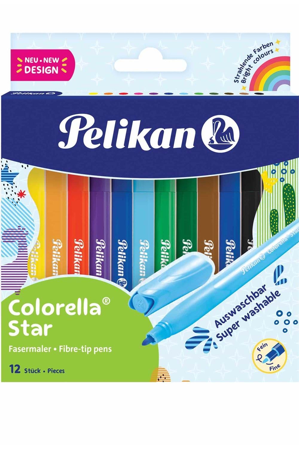 PELİKAN KEÇELİ KALEM 12 RENK COLORELLA