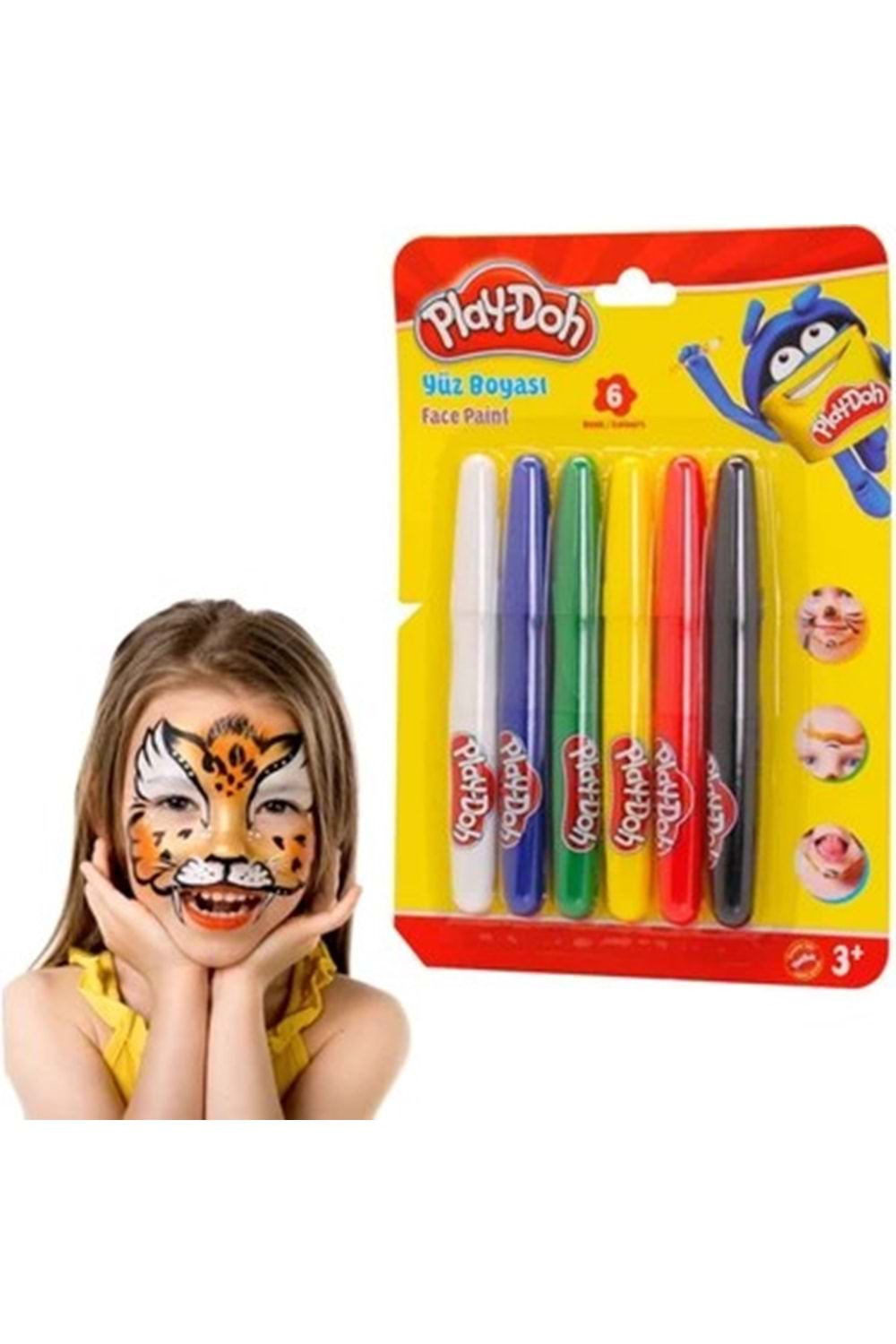 PLAY-DOH YÜZ BOYASI 6 RENK