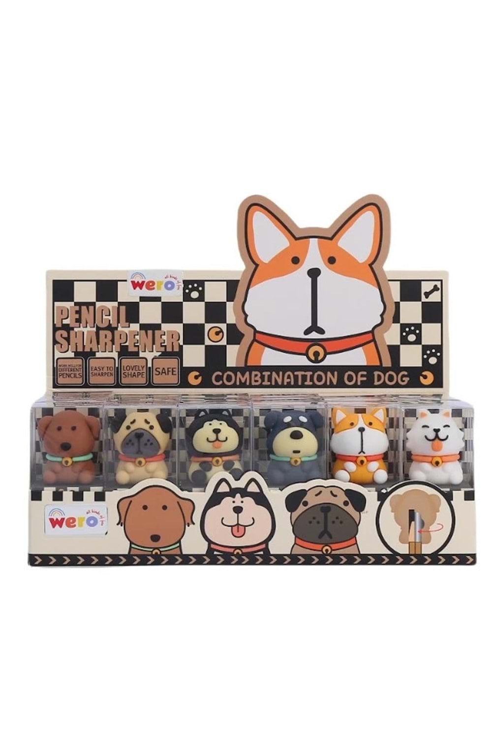 GIPTA KALEMTRAŞ GREAT DOGS 3D 24 LÜ PAKET