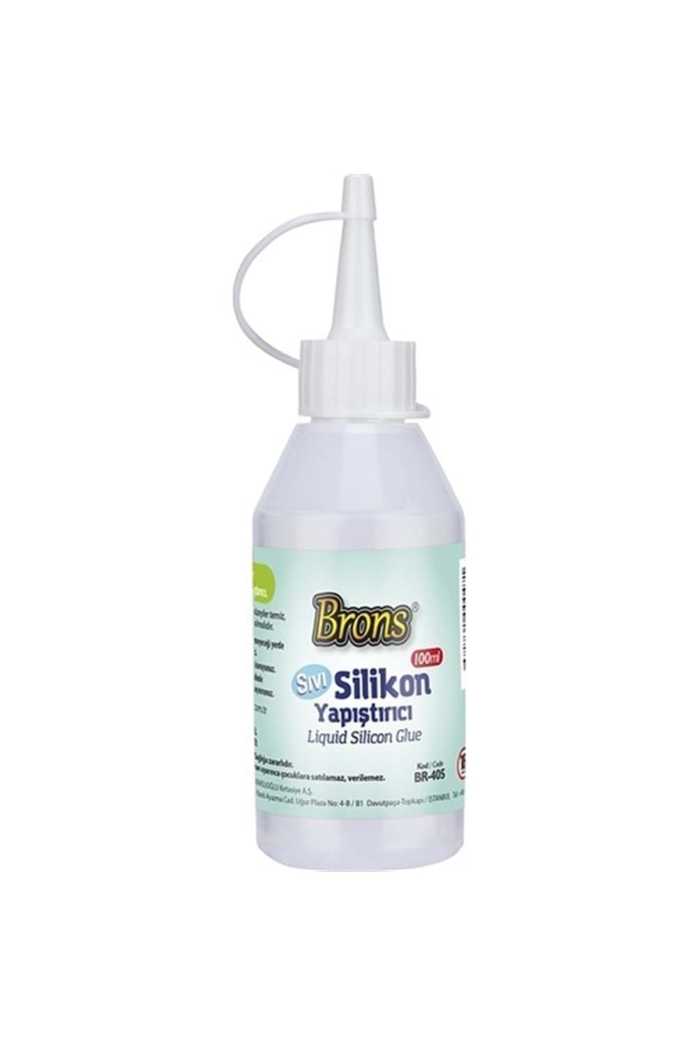 BRONS SIVI SİLİKON YAPIŞTIRICI 100 ML. BR-405
