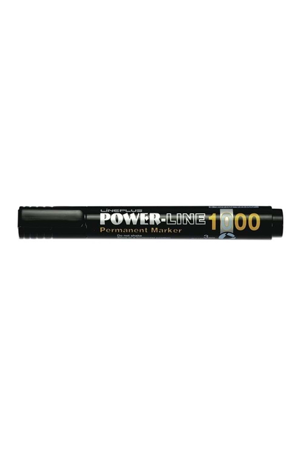 LİNEPLUS PERMANENT MARKER SİYAH 12 Lİ KESİK UÇ 3 MM.