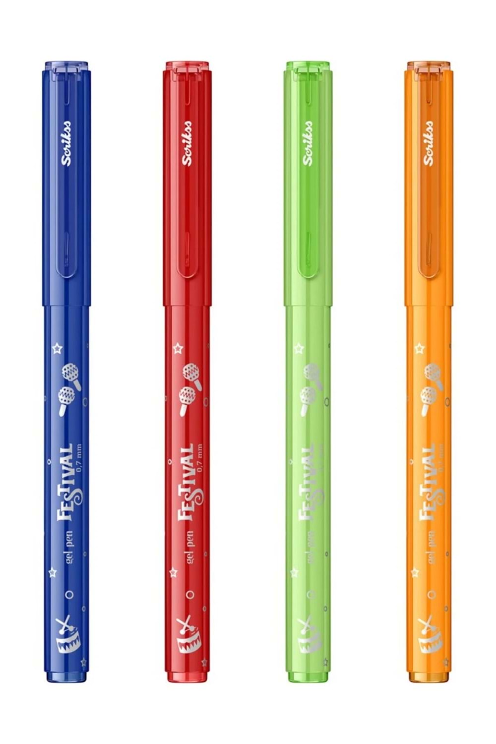SCRİKSS FESTIVAL JEL KALEM 0.7 MM VİVİD RENKLER 8'Lİ BLISTER