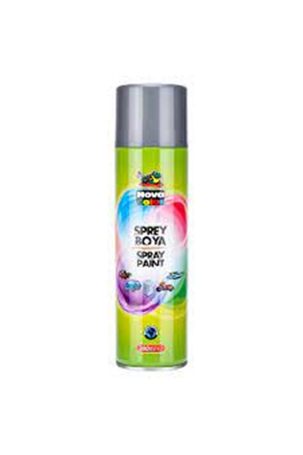 NOVA COLOR SPREY BOYA GÜMÜŞ 200 ML.KOD: NC-812
