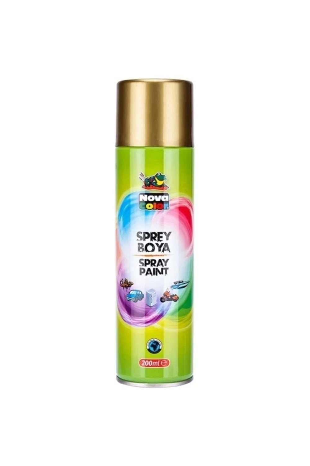 NOVA COLOR SPREY BOYA ALTIN 200 ML.KOD: NC-811