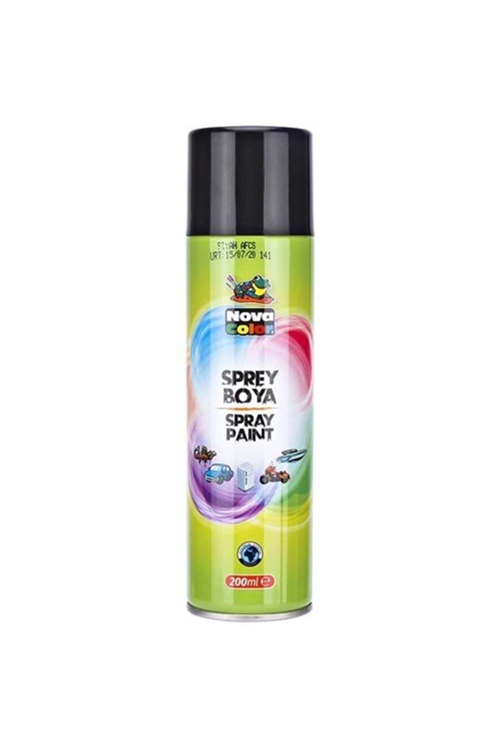 NOVA COLOR SPREY BOYA SİYAH 200 ML.KOD: NC-805