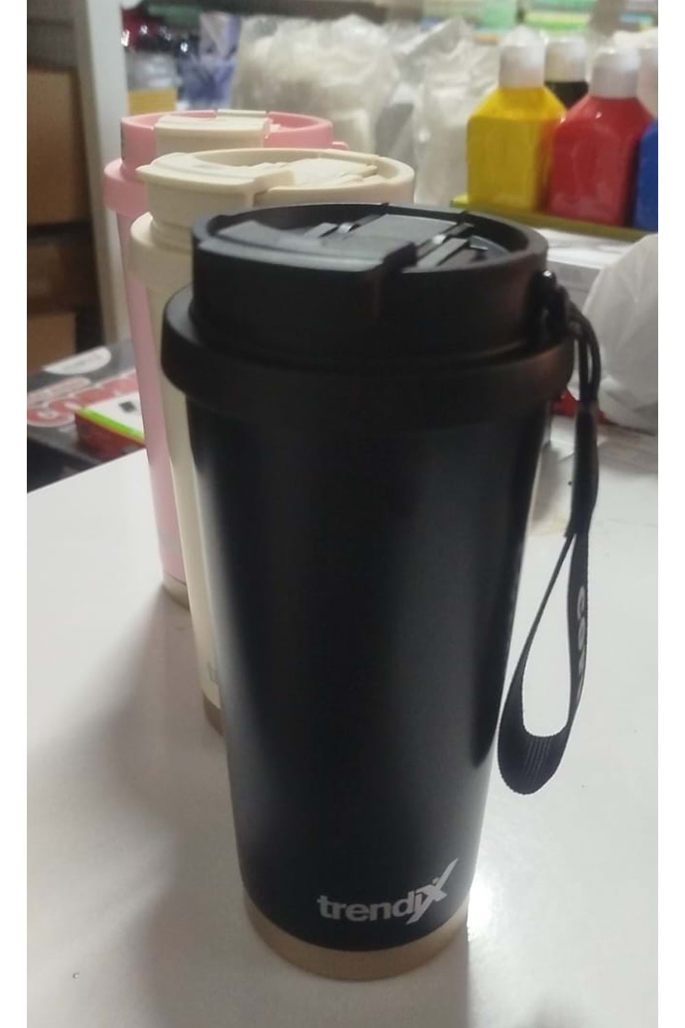 TRENDIX ÇELİK İÇLİ TERMOS BARDAK 500 ML SİYAH