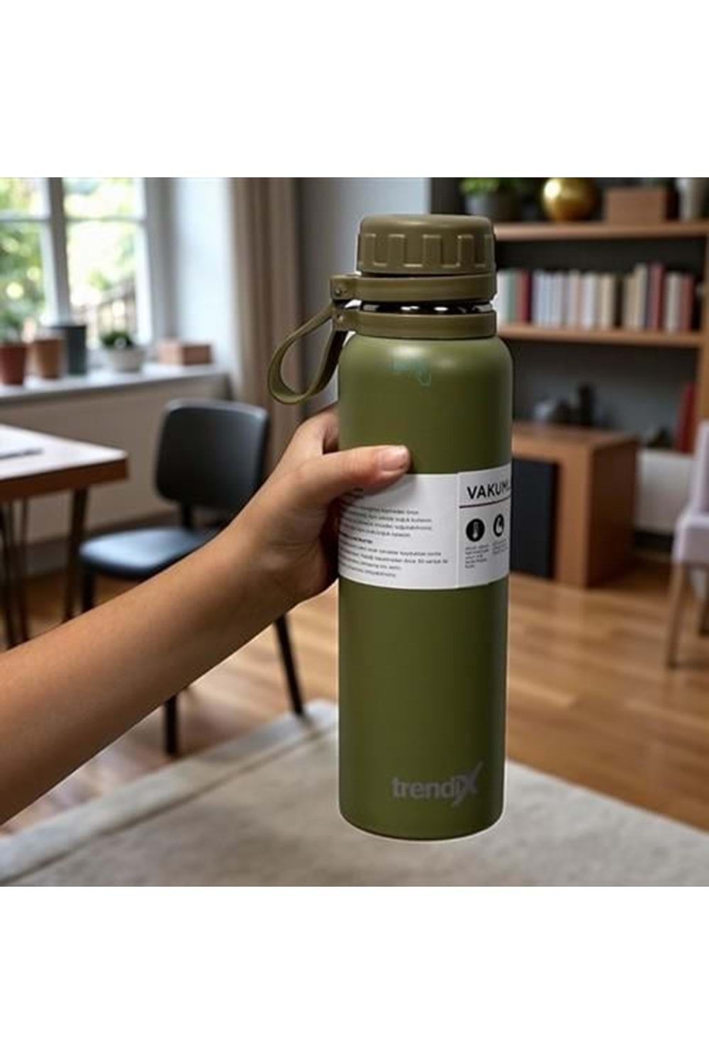 TRENDIX ÇELİK İÇLİ TERMOS 850ML.YEŞİL