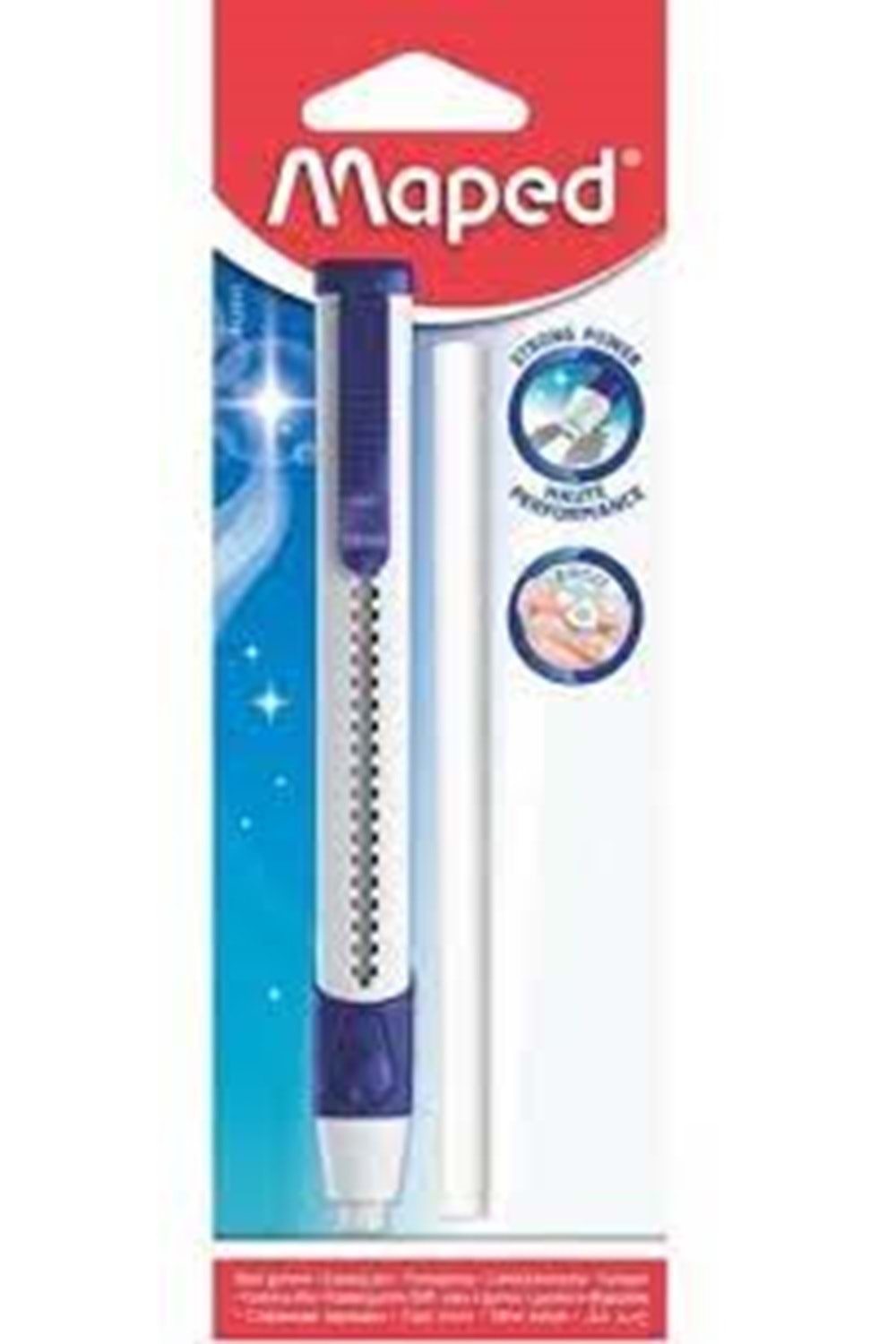 MAPED GOM SÜRGÜLÜ KALEM SİLGİ+YEDEKLİ BLİSTER