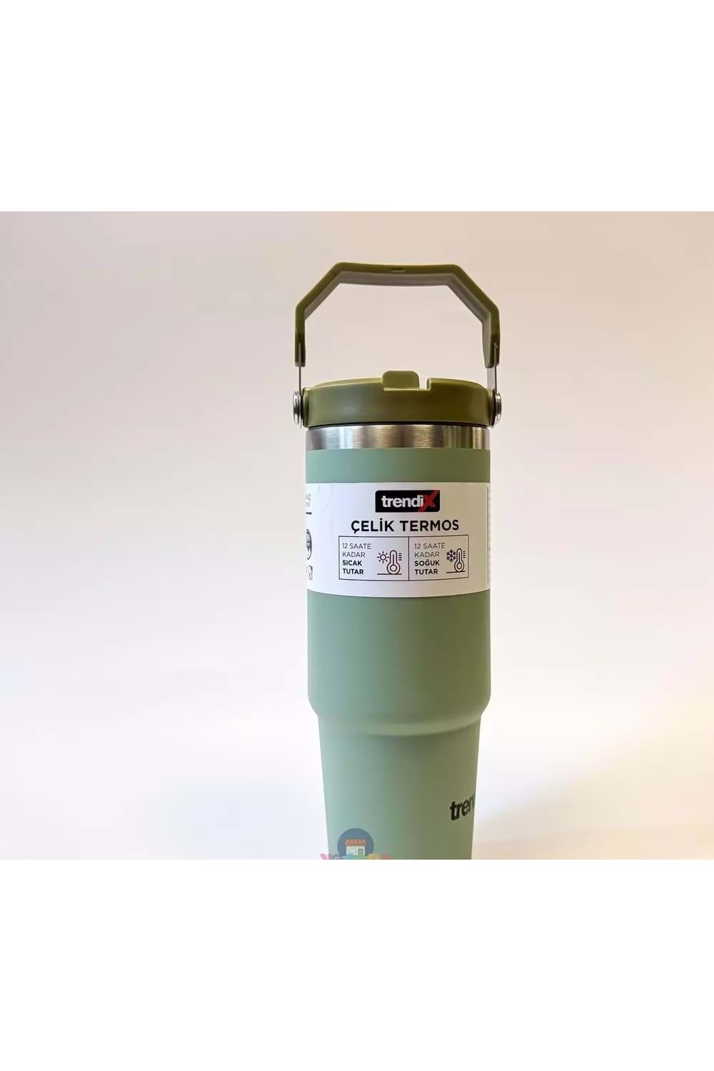 TRENDIX ÇELİK İÇLİ TERMOS 900 ML. YEŞİL