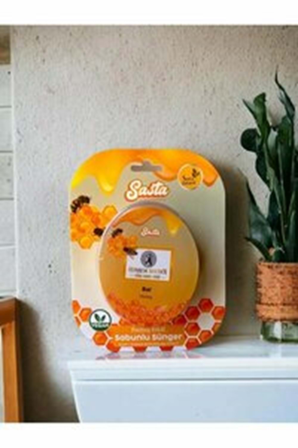 SASTA DOĞAL SÜNGERLİ SABUN BAL 130 GR.