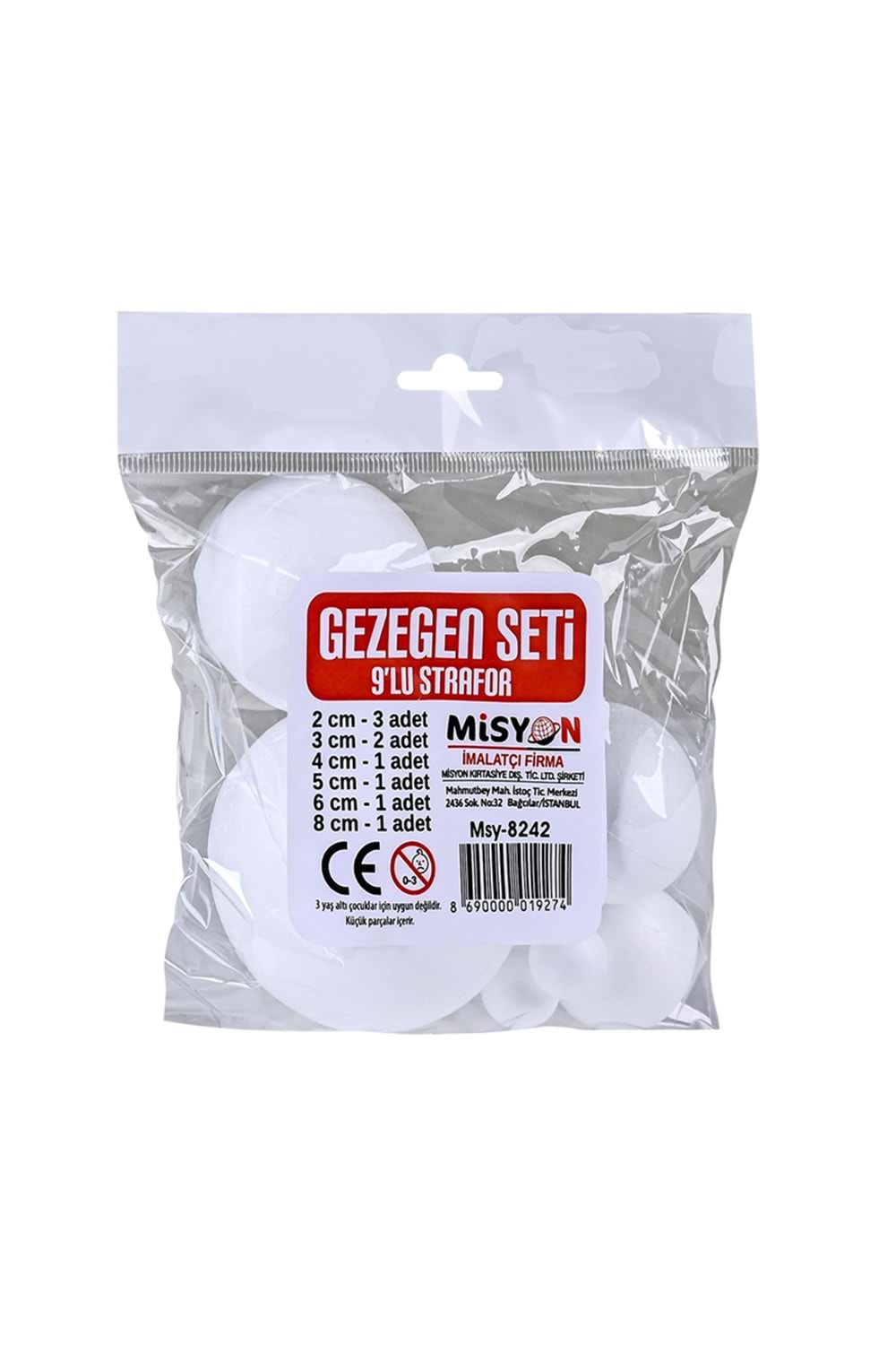 MİSYON 9 LU STRAFOR GEZEGEN SETİ MSY-8242