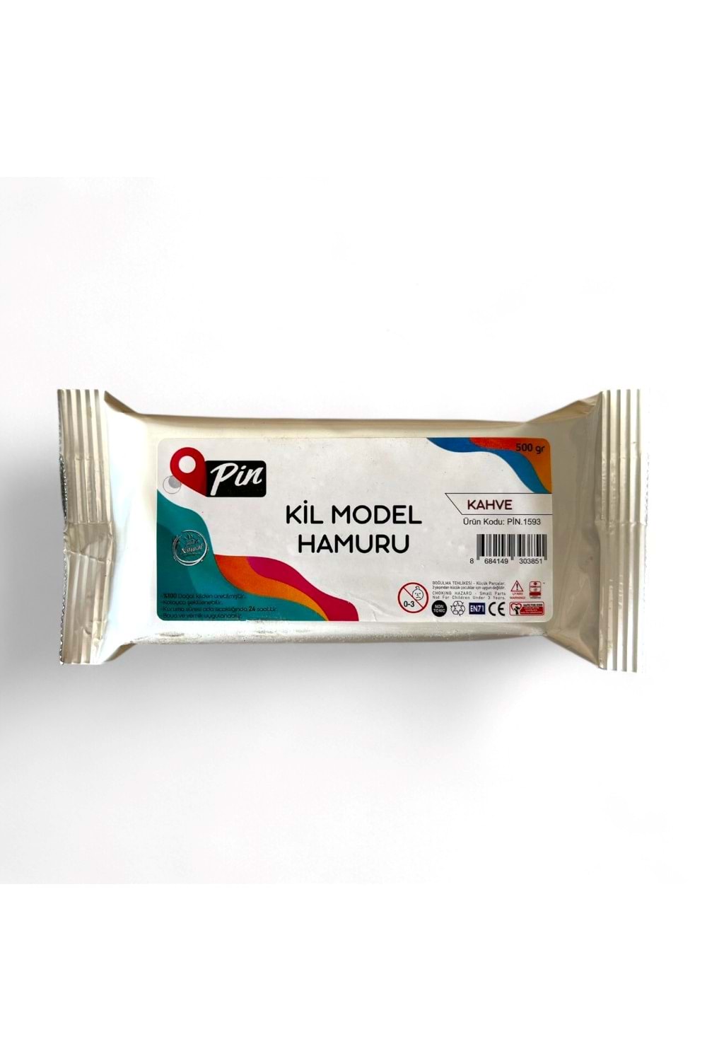 PİN SERAMİK KİL 500 GR.KAHVERENGİ