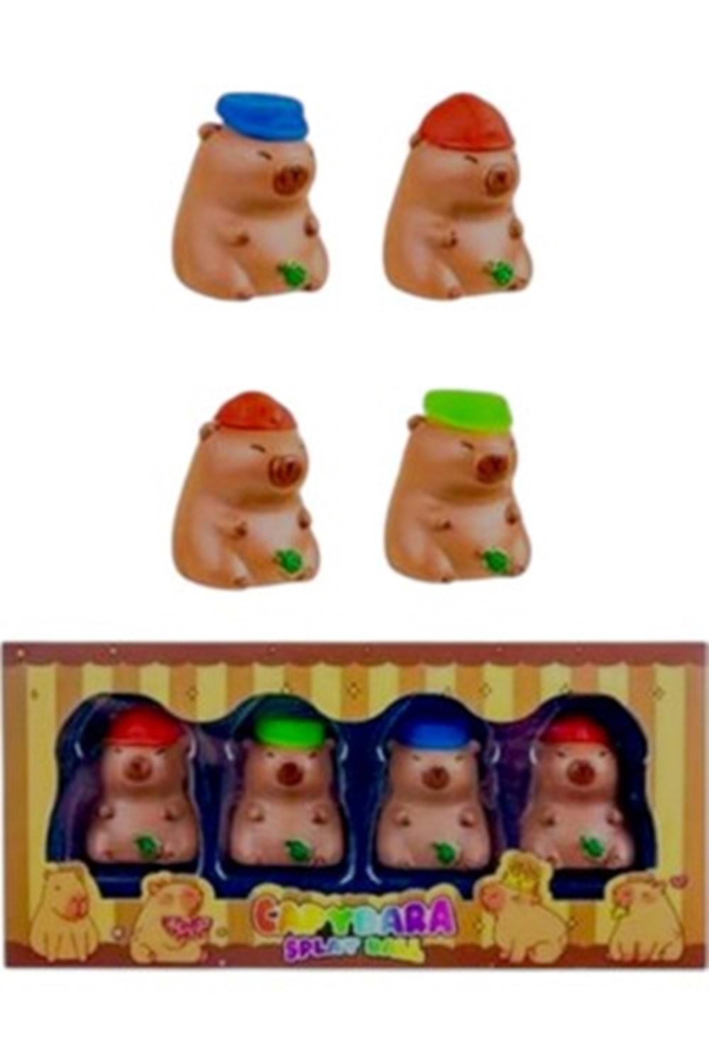 GOLD TOYS CAPYBARA 4 LÜ FİGÜR OYUNCAK
