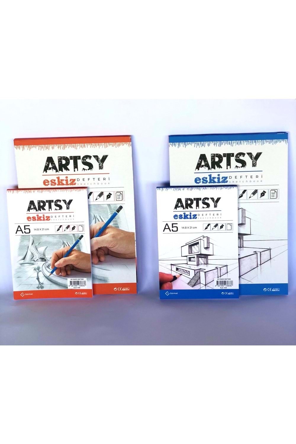 GÜRMAT ESKİZ DEFTERİ A3 160 GR. 40 YP.ÜSTTEN PERFORAJLI