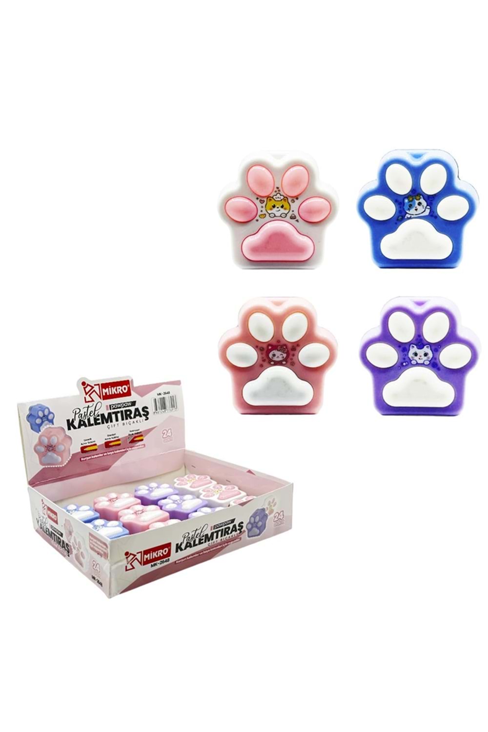 MİKRO KALEMTRAŞ PATİLİ ÇİFT BIÇAK 24 LÜ PK. MK-2648