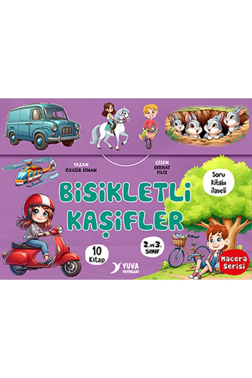 YUVA 2.3.SINIF BİSİKLETLİ KAŞİFLER 10 KİTAP SET