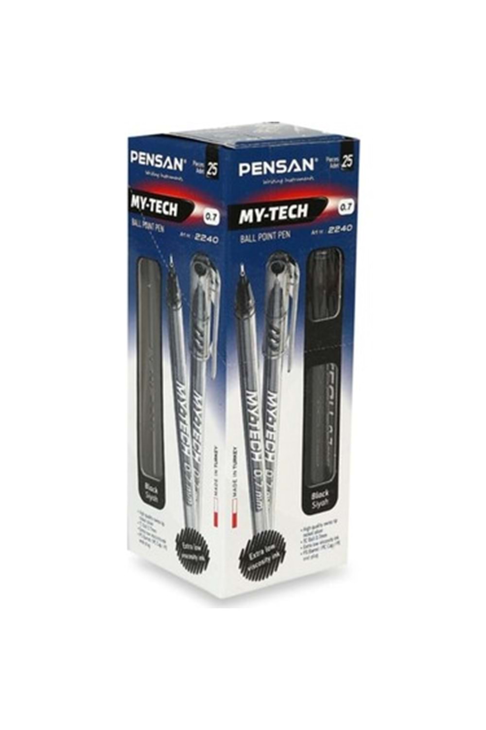 PENSAN TÜKENMEZ KALEM SİYAH 25 Lİ MY-TECH 2240