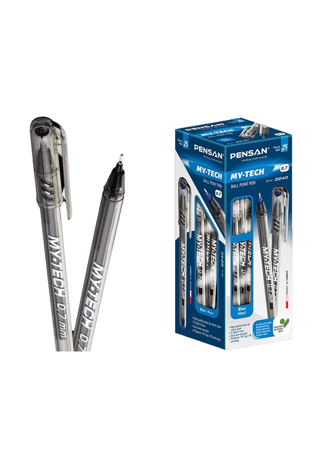 PENSAN TÜKENMEZ KALEM MAVİ 25 Lİ MY-TECH 2240
