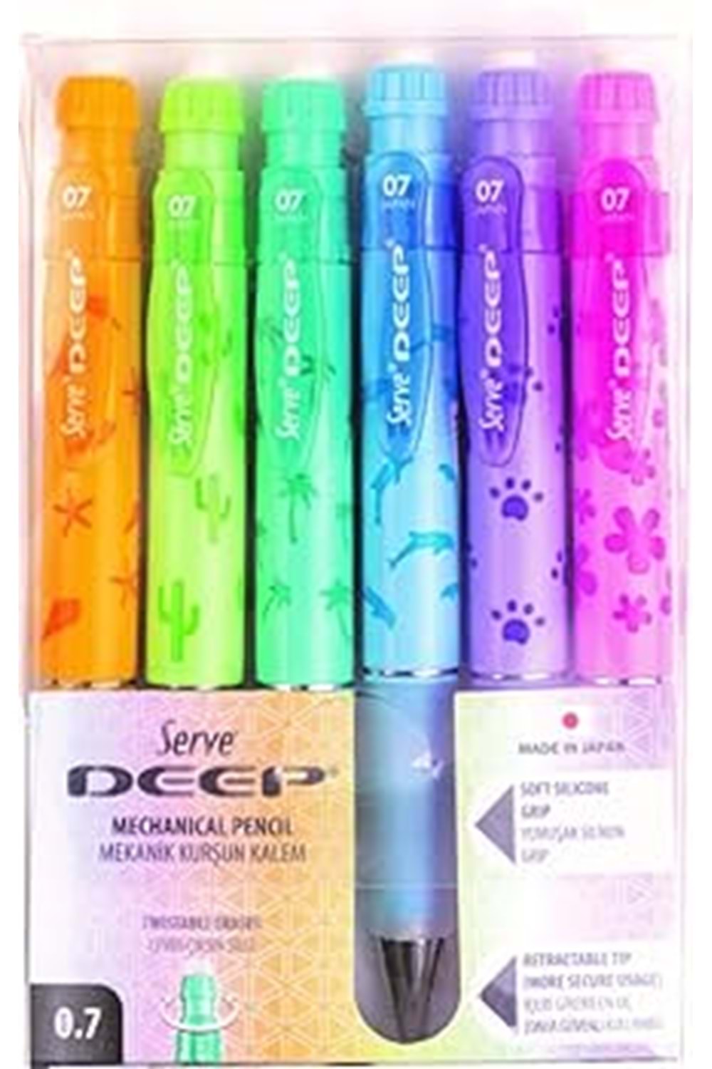 SERVE DEEP VERSATİL KALEM DOĞA DSN PASTEL 0.7 MM 6 LI PK.