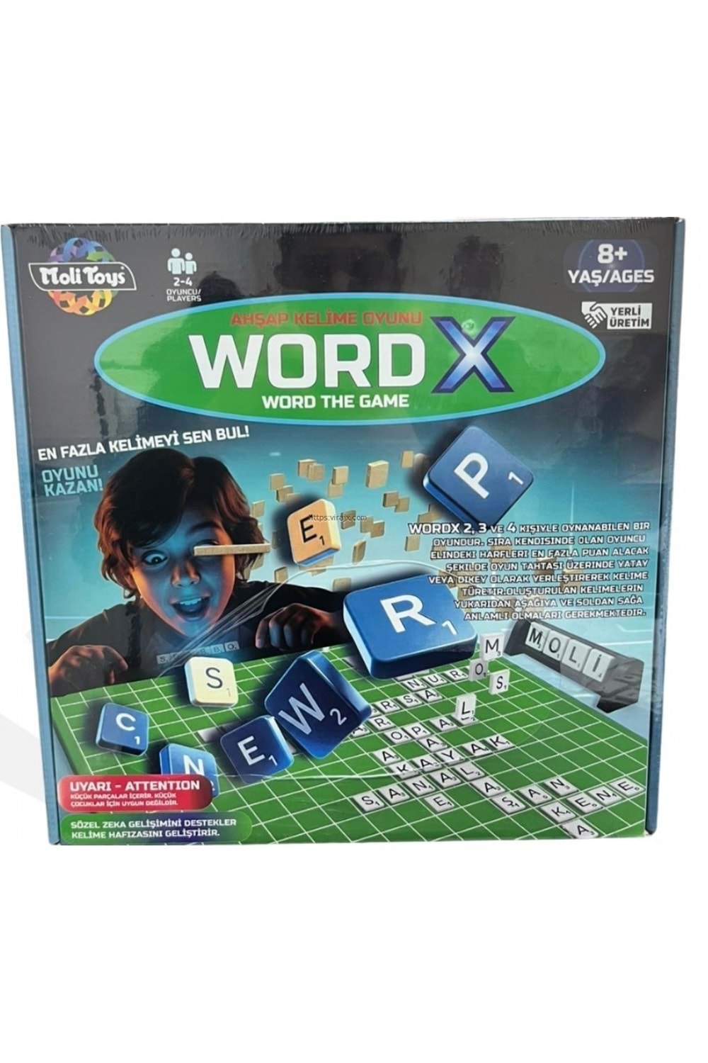 MOLİ TOYS WORD X AHŞAP KELİME OYUNU 0189