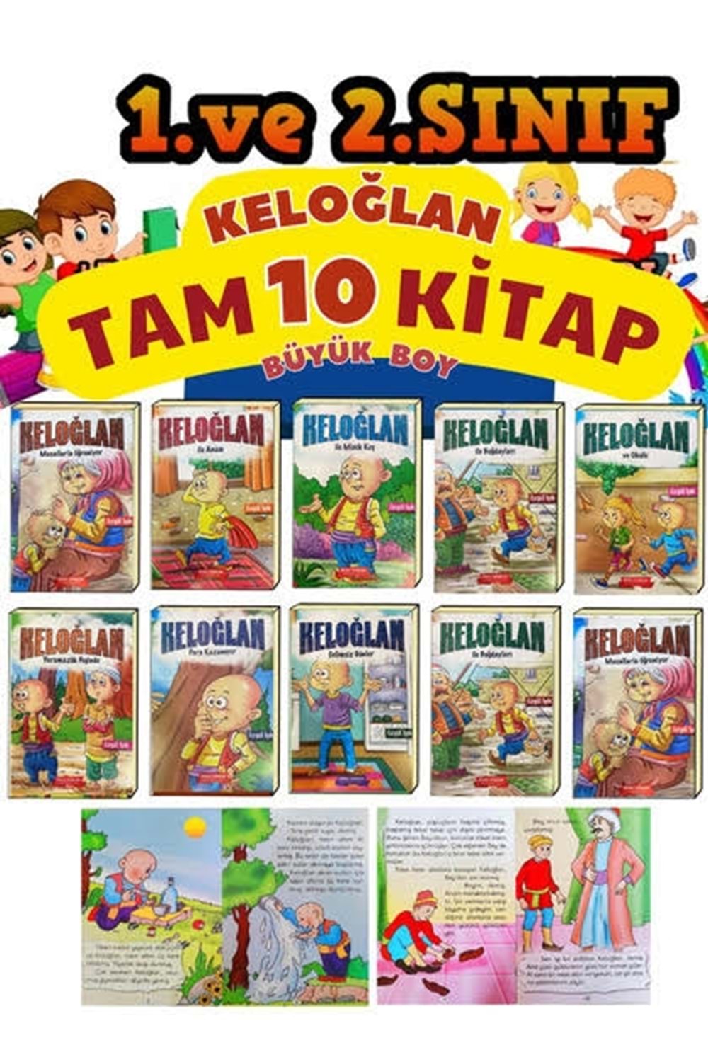 GÖNÜL KELOĞLAN BÜYÜK BOY RESİMLİ 16 SYF.10 KİTAP