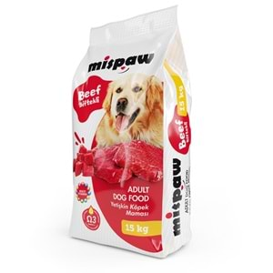 MİSPAW KÖPEK MAMASI 15 KG.BİFTEKLİ