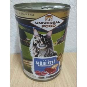 UNIVERSAL SIĞIR ETLİ KEDİ KONSERVE 400 GR.PATE