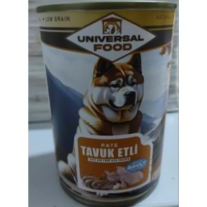 UNIVERSAL TAVUK ETLİ KÖPEK KONSERVE 400 GR.PATE