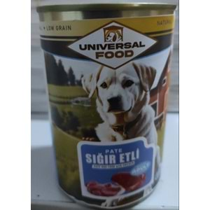 UNIVERSAL SIĞIR ETLİ KÖPEK KONSERVE 400 GR.PATE