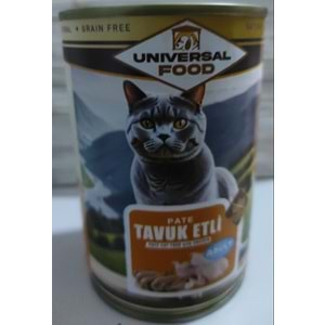 UNIVERSAL TAVUK ETLİ KEDİ KONSERVE 400 GR.PATE