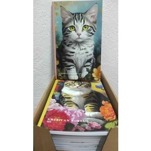 PİSA KEDİLİ DEFTER ÇİZGİLİ TEL DİKİŞLİ