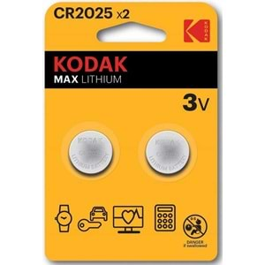 KODAK ALKALİN PİL LİTYUM 2 Lİ CR2025X2