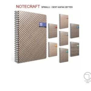 GIPTA DEFTER 17*24 CM.ÇİZGİLİ 120 YP.SERT KPK.SPİRALLİ-NOTECRAFT