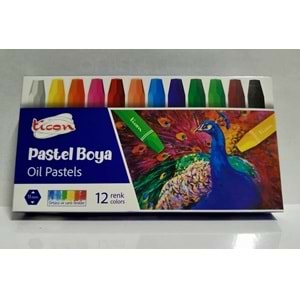 TİCON PASTEL BOYA 12 RENK-17384