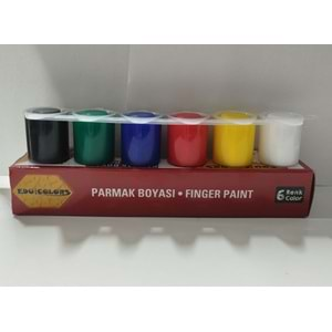 EDU COLORS PARMAK BOYASI 6 RENK ŞİŞE 22 ML.EDU-517