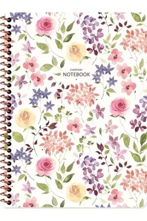 KESKİN 80 YP.DEFTER A5 KARELİ SPİR.ÇİÇEK