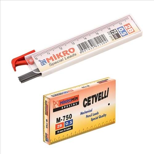 MİKRO MİN-UÇ 0.5 MM.CETVELLİ 75 MM.