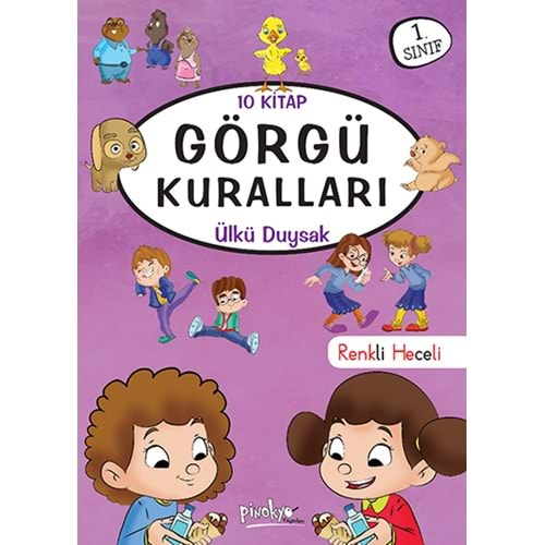 PİNOKYO 1.SINIF Görgü Kuraları (HECELİ)-10 KİTAP