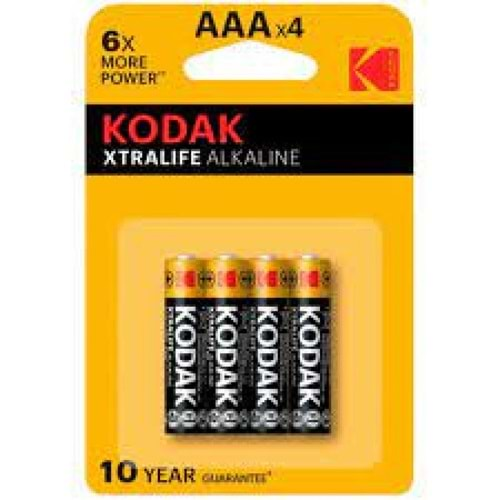 KODAK ALKALİN İNCE PİL 4 LÜ EXTRALİFE