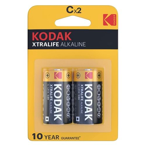 KODAK ALKALİN ORTA PİL 2 Lİ EXTRALİFE