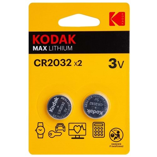 KODAK ALKALİN PİL LİTYUM 2 Lİ CR2032X2