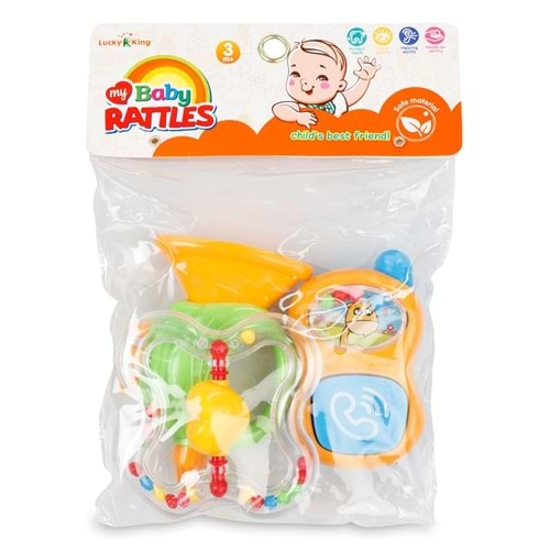 CAN TOYS 3 LÜ ÇINGIRAKLI SET POŞETLİ