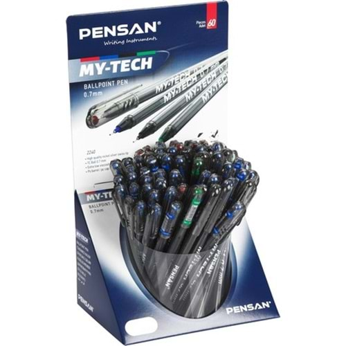 PENSAN TÜKENMEZ KALEM 60 LI MY-TECH 0.7 MM.MIX ASSORTED