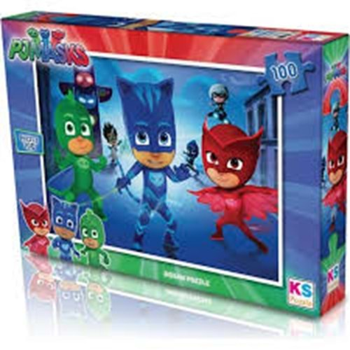 KS GAMES PUZZLE 100 LÜ PJMASKS 48*34 CM.PJM 714