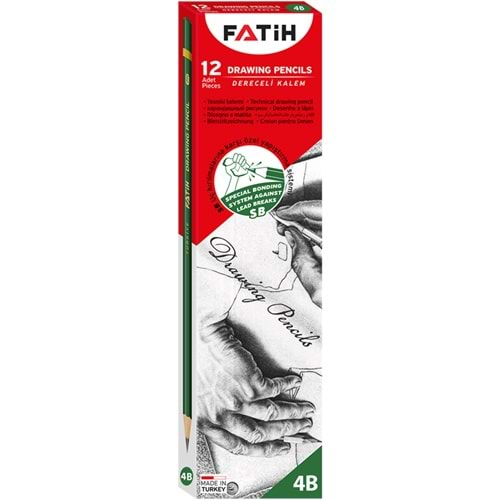 FATİH DERECELİ RESİM KALEMİ 4B