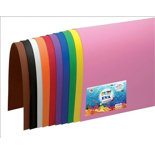 PUTİ DÜZ EVA 50*70 CM. 10 LU KARIŞIK PAKET 1154